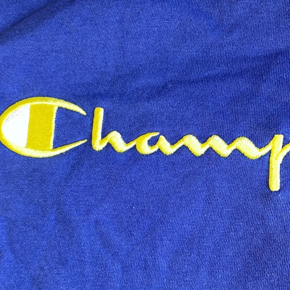 Champion • Royal Blue •Crewneck with Yellow Logo - Picture 3 of 4